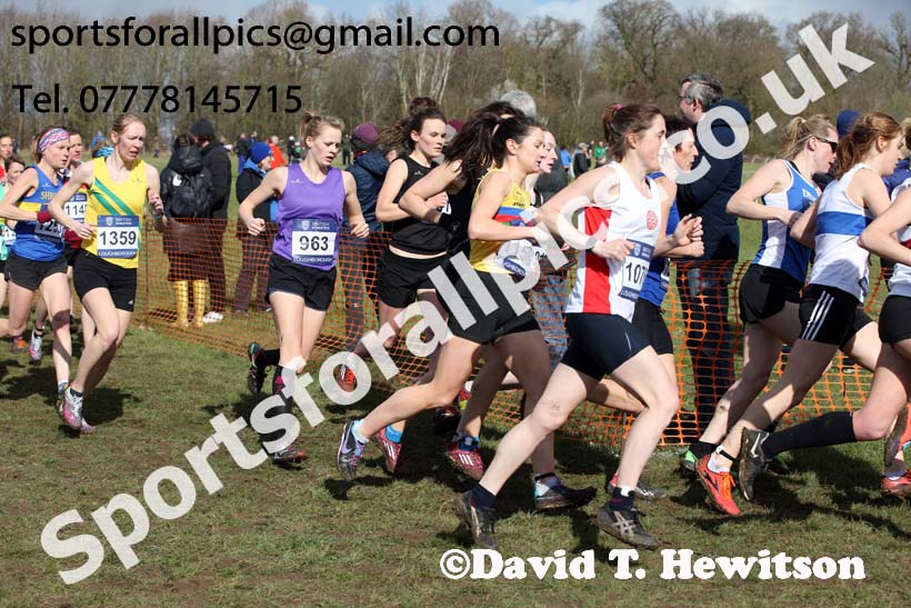 Senior womens 2019 British Athletics Inter Counties Cross Country, Prestwood Hall, Loughborough. Photo:  David T. Hewitson/Sports for All Pics